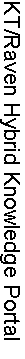 Text Box: KT/Raven Hybrid Knowledge Portal